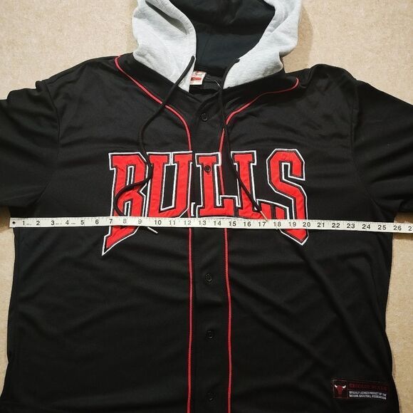 Ultra Game NBA Chicago Bulls Button Up Long Sleeve Hoodie Shirt #U - Picture 5 of 7
